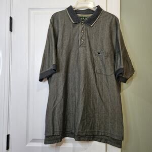 Vintage Knights of the Round Table Men's 3X Gray Pocket Polo Size‎